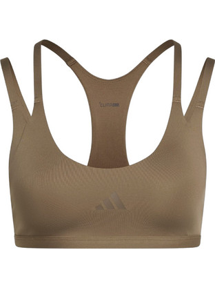 Adidas Αθλητικό Μπουστάκι με Μέτρια Στήριξη & Αφαιρούμενη Ενίσχυση Χακί KW1566