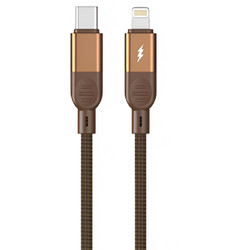 Technovo TN-D073 Braided USB-C to Lightning Cable 35W 1m Gold