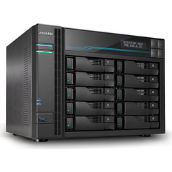 Asustor Lockerstor AS7110T Pro NAS Tower με 10 Θέσεις για HDD / SSD / M.2 και 3 Θύρες Ethernet