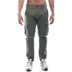 Cover Ανδρικό Παντελόνι Cargo Skinny Εφαρμογή Χακί N0185-32