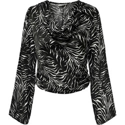 Only Γυναικείο Χειμερινό Ντραπέ Top Μαύρο 15275843