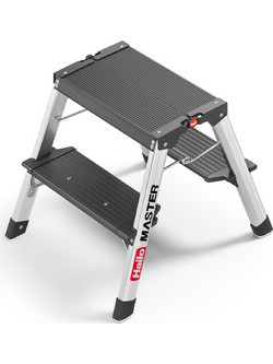 Hailo Master D70 Μαύρο Σκαλοσκαμπό Με 2x2 Σκαλοπάτια