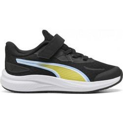 Puma Skyrocket 2 Παιδικά Αθλητικά Παπούτσια για Τρέξιμο Μαύρα Κίτρινα 313977-01