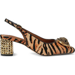 Kurt Geiger Γόβες Slingback με Χοντρό Χαμηλό Τακούνι & Στρας Ταμπά Μαύρες 3415046189-46