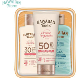 Hawaiian Tropic Face Cream SPF50 50ml + Body Lotion SPF30 75ml + Hydrating After Sun 60ml