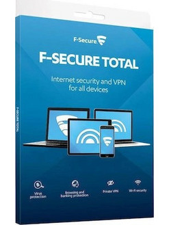 F-SECURE Total Security & VPN για 25 Συσκευές και 2 Έτη Χρήσης (Ηλεκτρονική Άδεια)