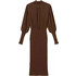 TWINSET Maxi Καθημερινό Φόρεμα Πλεκτό Σοκολατί 262TP3240-13411