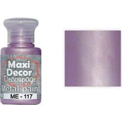 Maxi Decor Metal 117 Purple Ακρυλικό Χρώμα Ζωγραφικής 60ml