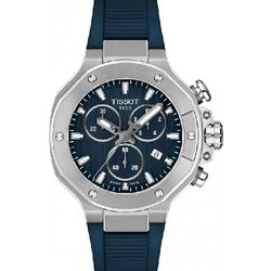 Tissot T-Race Ανδρικό Ρολόι Χρονογράφος με Μπλε Λουράκι T141.817.17.041.00