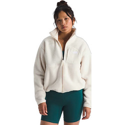 The North Face Yum Offpeak Γυναικεία Ζακέτα Fleece Μακριά με Φερμουάρ Εκρού NF0A8EUZ-QLI