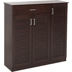 B2BMarkt Παπουτσοθήκη Ξύλινη Proby Wenge M120xΠ37.5xΥ121.5cm 0521188