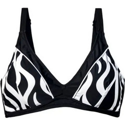 Solano Bikini Top Τριγωνάκι Μαύρο Λευκό 1513F