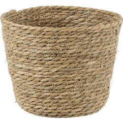 Globostar Sifnos Κασπώ Καλάθι Δαπέδου Μπεζ 25x15cm 20268