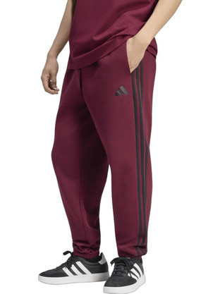 Adidas Ανδρικό Παντελόνι Φόρμας Fleece με Λάστιχο Μπορντό KY4137