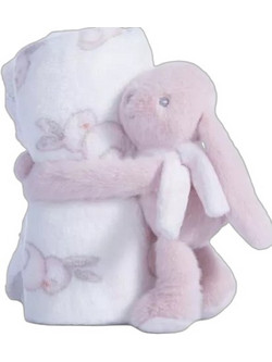 Nef-Nef Bunny Boo Κουβέρτα Αγκαλιάς Fleece 75x100 Ροζ