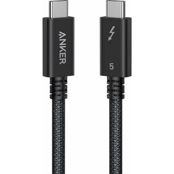 Anker A84N1012 Braided Thunderbolt 5 USB-C to USB-C 240W 1m Black