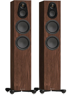 Monitor Audio Silver 300 8G Ζεύγος Ηχείων Hi-Fi Δαπέδου 200W 3 Δρόμων Walnut