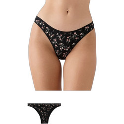 Minerva Γυναικεία Slip Μαύρα 2Pack 90-81321-983