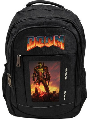 Takeposition Doom Σχολική Τσάντα Πλάτης Δημοτικού Μαύρη 978-4551