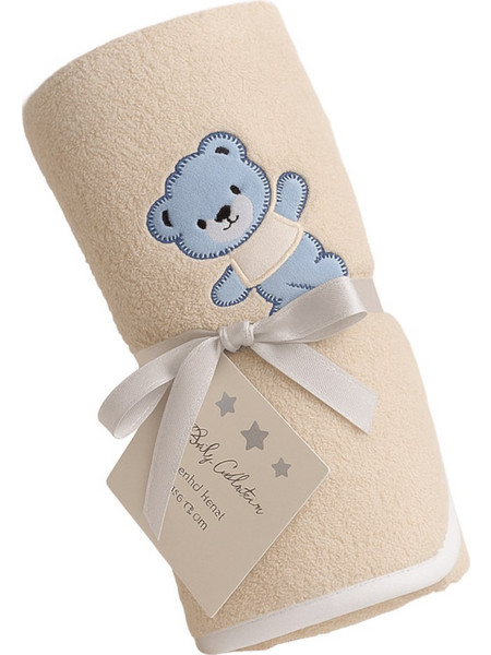 Beboulino Bear Βρεφικό Μπουρνούζι Κάπα Μπεζ 75x75cm