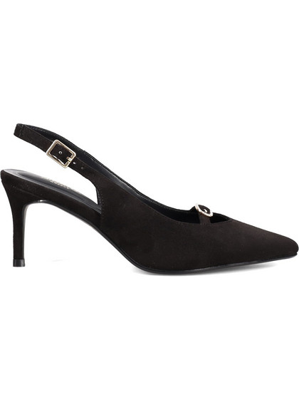 Migato Γόβες Suede Slingback με Τακούνι Στιλέτο Μαύρες 100049296-014