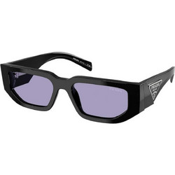 Prada PR09ZS 16K01O Γυναικεία Γυαλιά Ηλίου Ορθογώνια Κοκάλινα Μαύρα με Μωβ Φακό