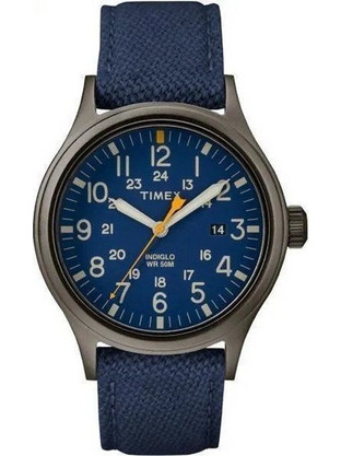 Timex Ανδρικό Ρολόι με Μπλε Υφασμάτινο Λουράκι TW2R46200