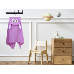 Γαρύφαλλο Παιδικό Πόντσο Θαλάσσης Microfiber Μωβ 63x135cm 1067