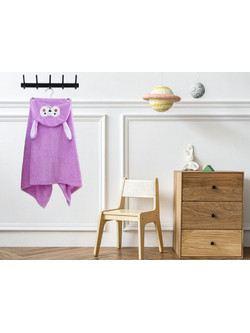 Γαρύφαλλο Παιδικό Πόντσο Θαλάσσης Microfiber Μωβ 63x135cm 1067