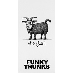Funky Trunks The Goat Πετσέτα Θαλάσσης Λευκή 80x160cm FT9072419