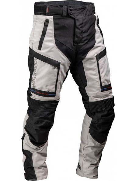 Nordcode Adventure Evo 24 Ανδρικό Παντελόνι Μηχανής 4 Εποχών Αδιάβροχο Γκρι Μαύρο