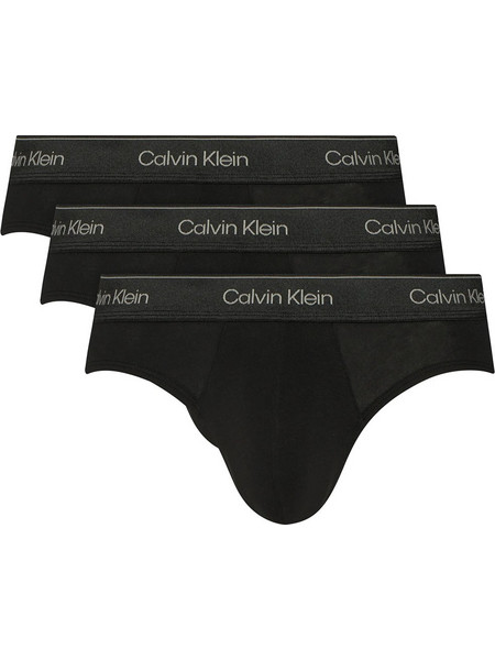 Calvin Klein Ανδρικά Σλιπ Βαμβακερά Μαύρα 3Pack LV00NB4574-UB1