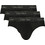 Calvin Klein Ανδρικά Σλιπ Βαμβακερά Μαύρα 3Pack LV00NB4574-UB1