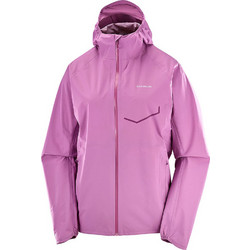 Salomon Γυναικείο Μπουφάν Softshell Μακρύ Αδιάβροχο Φούξια C27701