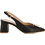 Fratelli Petridi Γόβες Slingback Δερμάτινες με Χοντρό Χαμηλό Τακούνι Μαύρες A8497