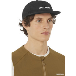 Salomon Ανδρικό Καπέλο Jockey Υφασμάτινο Μαύρο LC2682900-DEEP