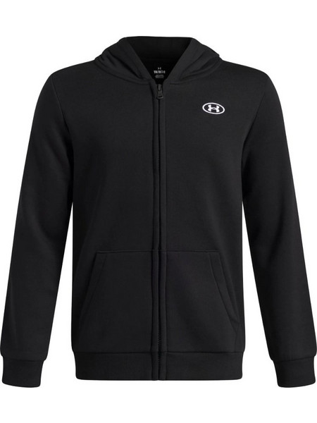 Under Armour Παιδική Ζακέτα Φούτερ με Κουκούλα και Φερμουάρ Μαύρη 6013383-008
