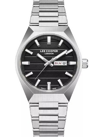 Lee Cooper Ανδρικό Ρολόι με Ασημί Μεταλλικό Μπρασελέ LC08363.350
