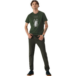 Outhorn Ανδρικό Παντελόνι Joggers Ελαστικό Κανονική Εφαρμογή Χακί HOZ21-SPMC602-40S