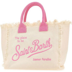 Mc2 Saint Barth Vanity Υφασμάτινη Τσάντα Θαλάσσης Ώμου Μπεζ 33x40cm VANI001-09476