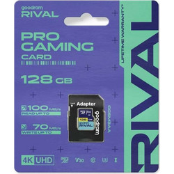 GoodRam Rival microSDXC 128GB Class 10 U3 V30 UHS-I A1 100MB/s + Adapter