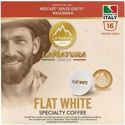 La Natura Lifestyle Κάψουλες Espresso Flat White Συμβατές με Μηχανή Dolce Gusto 16τμχ