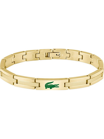 Lacoste Ανδρικό Βραχιόλι Χειροπέδα από Ατσάλι Xρυσό 2040626
