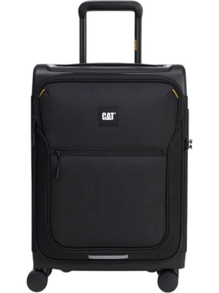 CAT 85060-01 Βαλίτσα Καμπίνας 55x37x24cm με 4 Ρόδες Μαύρη