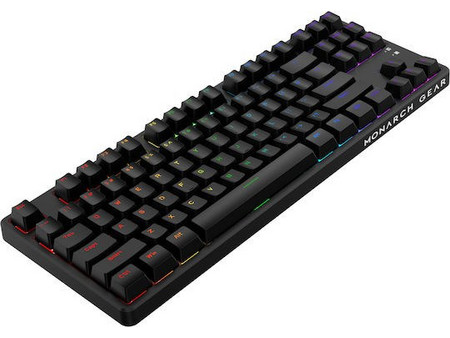Monarch Gear Hyperion Ασύρματο Μηχανικό Gaming Πληκτρολόγιο TenKeyLess RGB Black