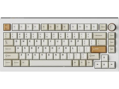 Keychron Μηχανικό Gaming Πληκτρολόγιο TenKeyLess με Keychron Ultra Fast Lime Magnetic Διακόπτες RGB White Beige