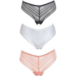 Gsecret Γυναικεία Slip με Δαντέλα 3Pack 3P6477-39078