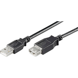 06.005.0033 Καλώδιο USB-A Male 2.0 to USB-A Female 3m Black