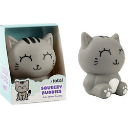 iTotal Squeezy Buddies Cat Squishy Γκρι