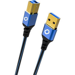OEHLBACH 2001120 Καλώδιο USB-A Male 3.0 to USB-B Male 0.5m Black Blue